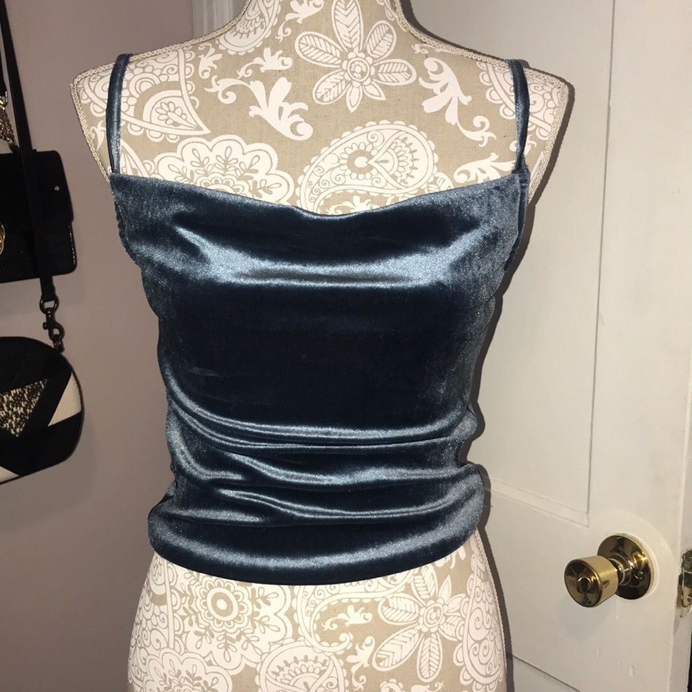 Madison and Berkeley Velvet Tank Top